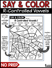 Say and Color - R-Controlled Vowels