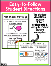 Shapes and Solids Matching Centers