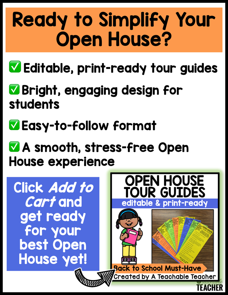 Open House Tour Examples Editable Open House Tour Guides – A Teachable Teacher