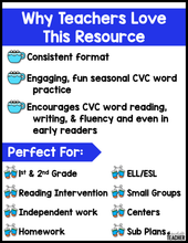 I Spy CVC Words - Winter Edition
