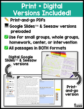 Multisyllabic Words Reading Passages - All-in-One BUNDLE