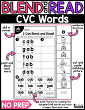 Blend and Read - CVC Words