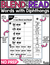 Blend and Read - Words with Diphthongs