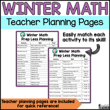 Prepless Kindergarten Winter Math - 25+ Activities