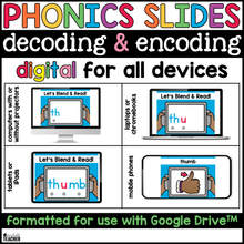 Digital Phonics Silent Letter Words Google Slides for Decoding and Encoding SOR