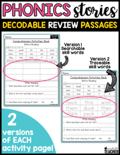 Decodable Phonics Review Passages