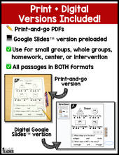 Level A Reading Comprehension Passages and Questions