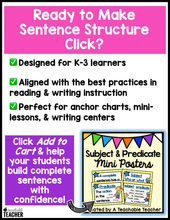 Subject and Predicate Mini Posters
