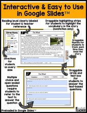 Level J Reading Comprehension Passages and Questions