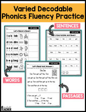 CVC Words Phonics Worksheets - The Science of Reading
