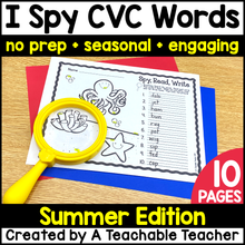 I Spy CVC Words - Summer Edition