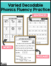 Diphthongs Phonics Worksheets - The Science of Reading