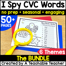 I Spy CVC Words - Summer Edition