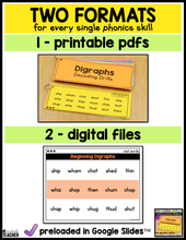 Decoding Drills for Building Phonics Fluency - The Digraphs Edition