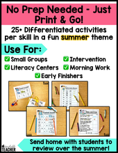 Summer Review Phonics Bundle- NO PREP
