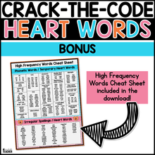 Secret Heart Words - A Beginning Sounds and High Frequency Words Activity Center
