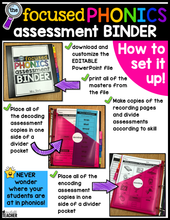 Focused Phonics Assessment Binder