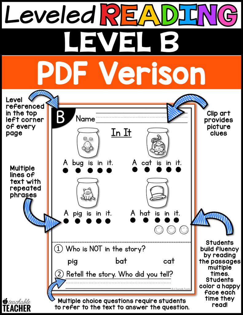 level-b-reading-comprehension-passages-and-questions-a-teachable-teacher for Level B Reading Books Free Printable Level B Reading Comprehension Passages and Questions – A Teachable Teacher for Level B Reading Books Free Printable