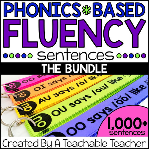 Phonics Based Fluency Sentences THE BUNDLE