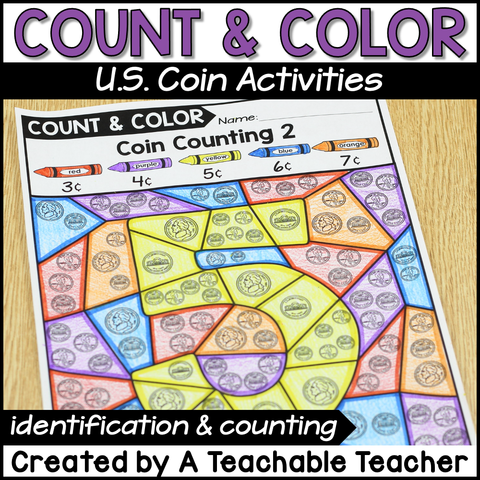 Count and Color - U.S. Coin Activities