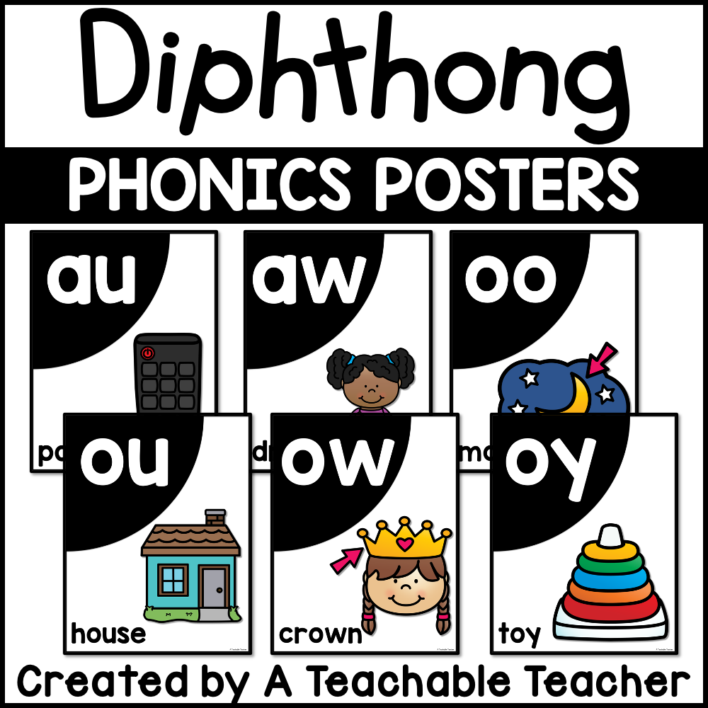 Diphthong Phonics Posters – A Teachable Teacher