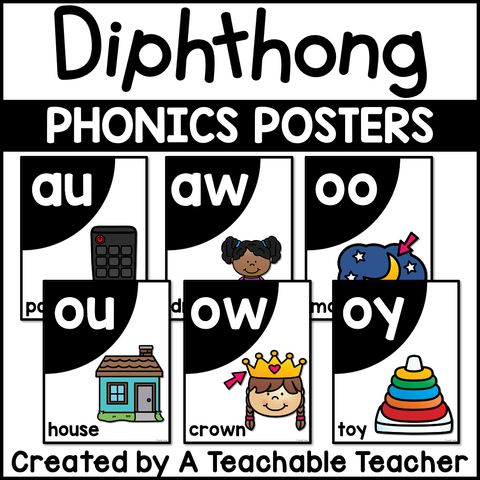 Diphthong Phonics Posters