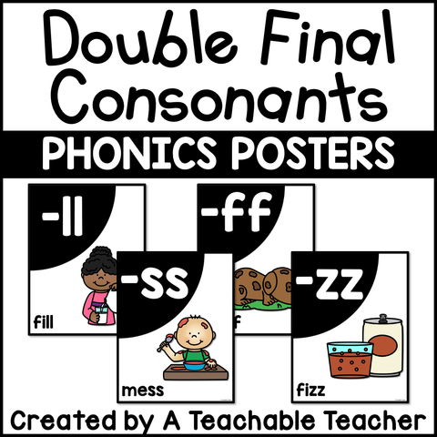 Double Final Consonant Phonics Posters