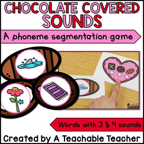 Valentine's Day Phonemic Awareness Activities: Segmenting & Blending Sounds