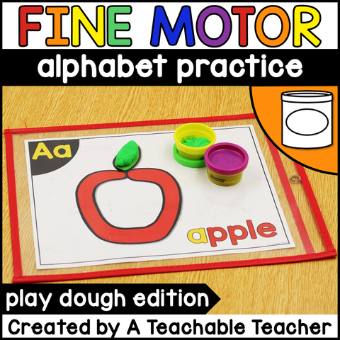 Fine Motor Alphabet Practice - Play Dough Edition