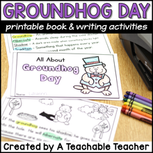 Groundhog Day Printable Book and Writing Activities