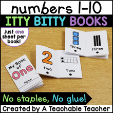 Itty Bitty Books - Numbers 1-10