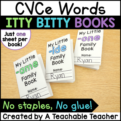 Itty Bitty Books - CVCe Word Family Edition