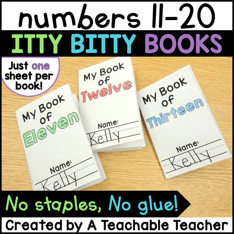 Itty Bitty Books - Numbers 11-20