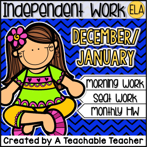 Kindergarten Independent Work - December/January