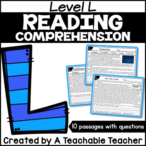 Level L Reading Comprehension Passages and Questions