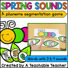 Spring Phonemic Awareness Activities: Segmenting & Blending Sounds