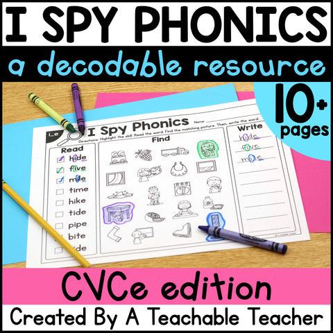 I Spy Phonics: Read & Write CVCe Words