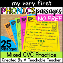 My Very First Phonics Passages - Mixed CVC Practice