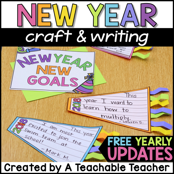 New Years Craft and Writing Activity – A Teachable Teacher