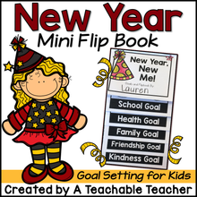 New Year Mini Flip Book - Goal Setting for Kids