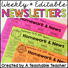 Editable Weekly Newsletter Template