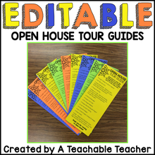 Editable Open House Tour Guides