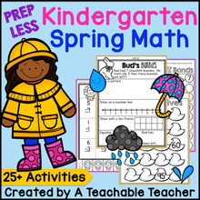 Prepless Kindergarten Spring Math - 25+ Activities