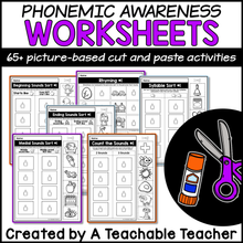Phonemic Awareness Worksheets