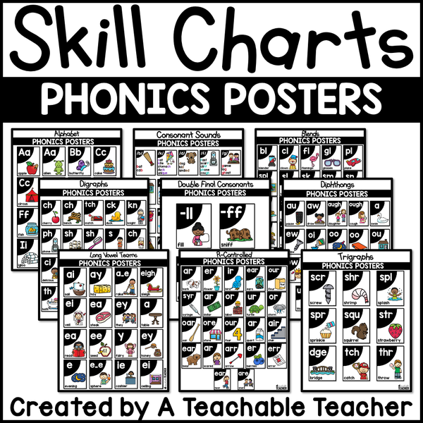Phonics Skill Charts - Writing Folder Helper – A Teachable Teacher