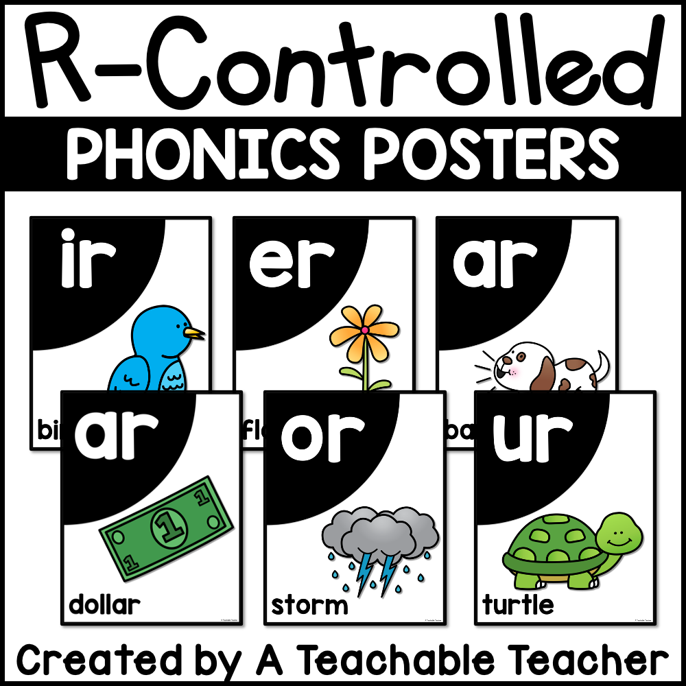 Control R Phonics R-Controlled Phonics Posters – A Teachable Teacher