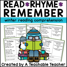 Read Rhyme Remember - Winter Reading Comprehension