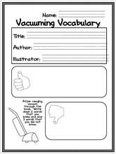 Reading Response Graphic Organizers for Primary Grades