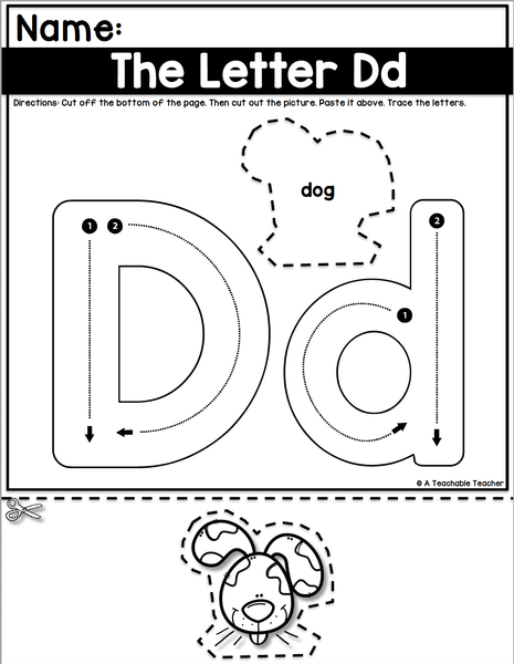 Fine Motor Alphabet Practice - Cutting Edition – A Teachable Teacher