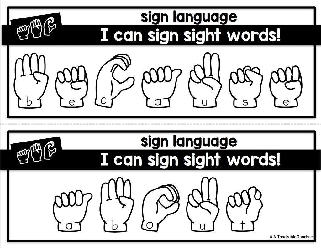 Editable High Frequency Word Sign Language – A Teachable Teacher